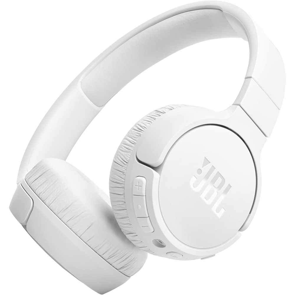 JBL Tune 670NC Wireless Noise-Cancelling Headphones, White: Crystal-Clear Sound